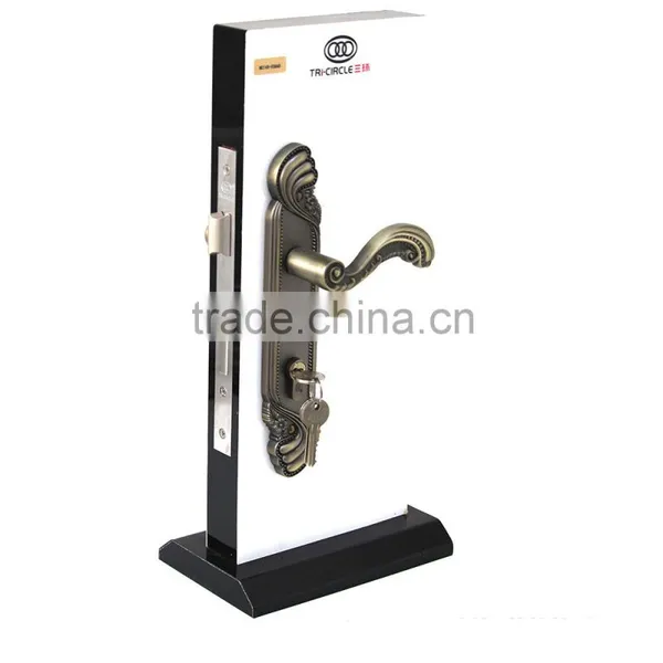 TRI-CIRCLE Zinc Alloy Double Handle Door Lock, Handle Door Lock Set photo-5