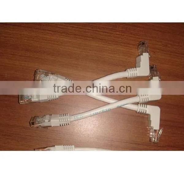 2ft CAT5e RJ45 Shielded 90 Degree Down to Straight FTP Ethernet LAN Cabl photo-3