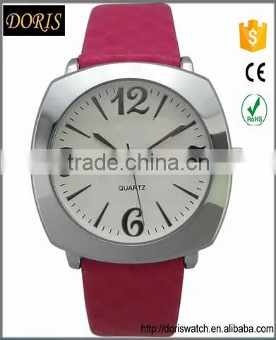 LOGO Custom Fashin Leather Watch Stainless Steel Back Women photo-6