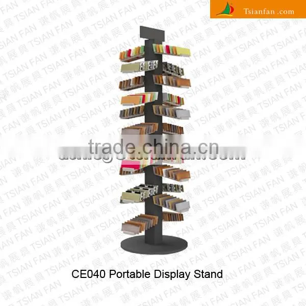 Tree tower style space saving tile display stand/quartz stone display stand -CE040