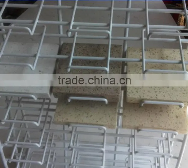SR504 3- Row Metal Wire Angle-look Display Stand for Quartz Stone photo-2