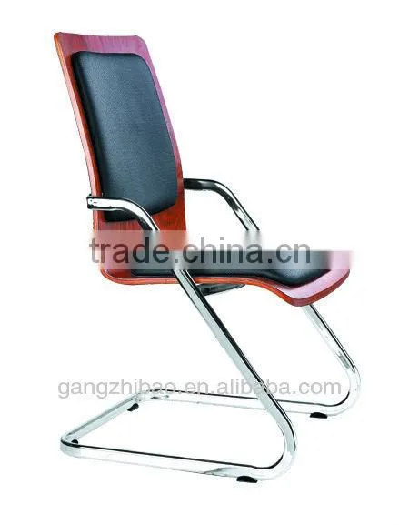Gangzhibao Manufacture Cheap Orange Wooden Office Wheels Chair Doctos Chair