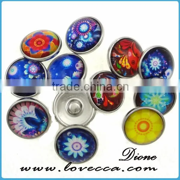 Jewelry Charms Factory Directly Wholesale Green Alloy Personality DIY Bracelets Press Snap Button photo-3