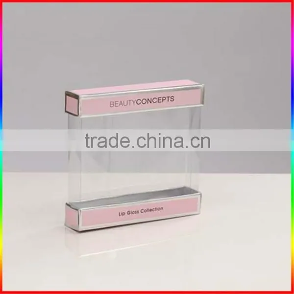 Perfume Clear PVC Packaging With Hard Paper Top and Base photo-3