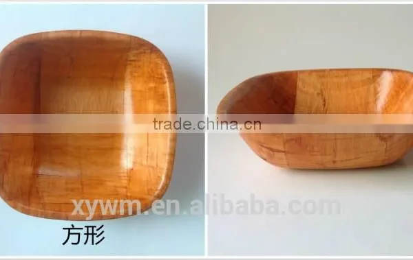 American Woven Woodenware Round Shape Salad Bowl photo-3