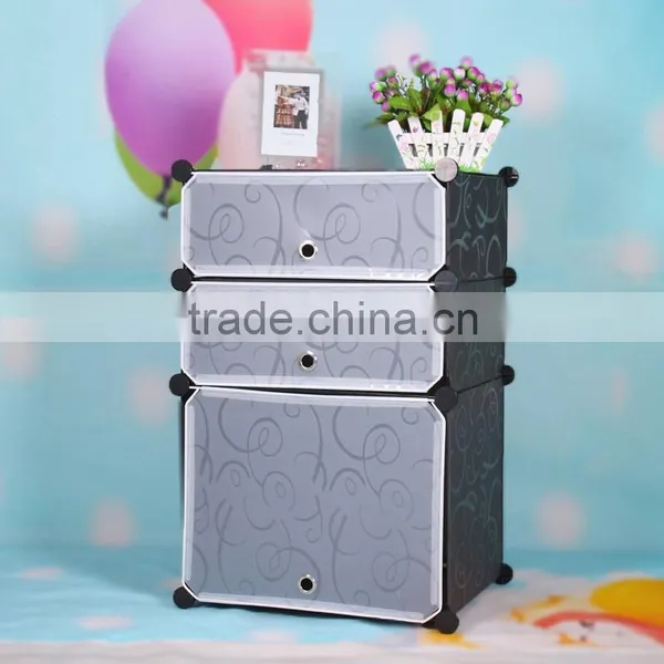 Plastic Modern Bedside Table Nightstand bedroom design