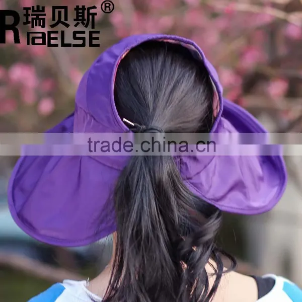 Beach Beautiful Girl Hats Sun Visor Hat Paper Straw Hat photo-2