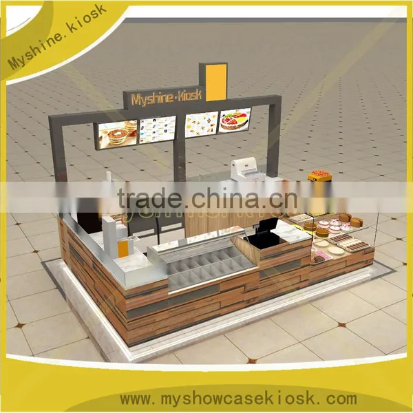 Industrial Popcorn Machine With Plywood Mall Popcorn Kiosk Coffee Kiosk Design for Sale photo-3
