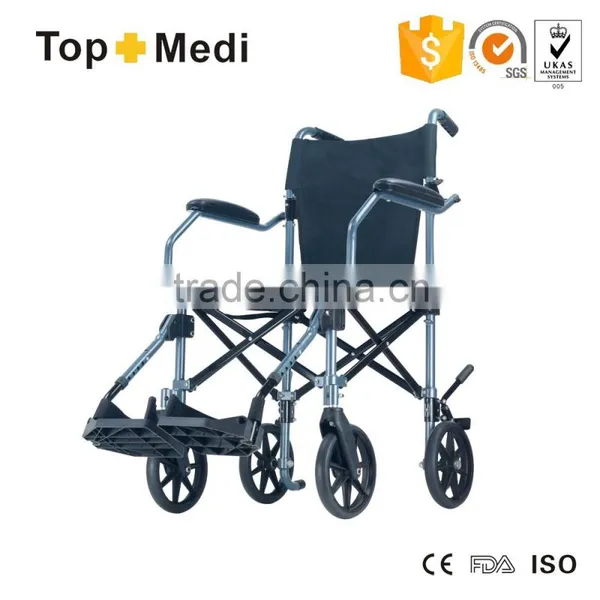 TOPMEDI New Travel Folding Wheelchair for Disabled and Old People/Silla de Ruedas Para Viaje photo-2