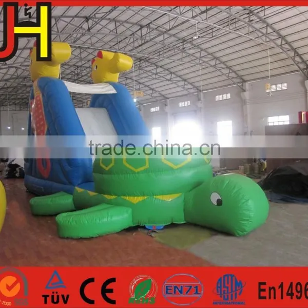 Hot Sale Inflatable Pool Side, Ocean Theme Turtle Bounce House, Pool Water Slide photo-2