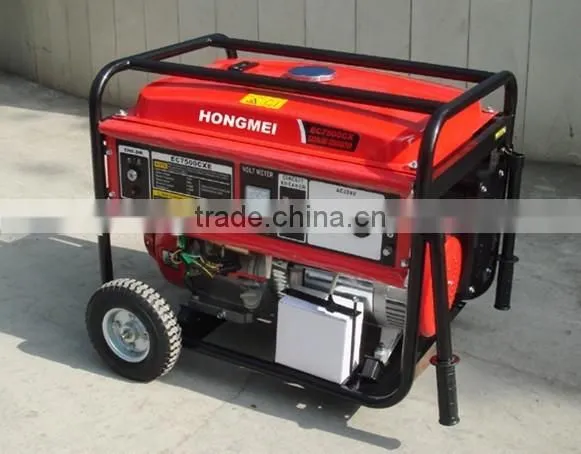6.5Kw/Kva 190FD/16Hp Portable Key Start Gasolina Generador Set photo-2