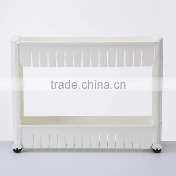 Plastic Bathroom Shelf With Two Layers Organizer photo-4