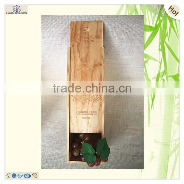 Wholesale Customized Laser Engraved Logo Pattern Wine Box photo-4