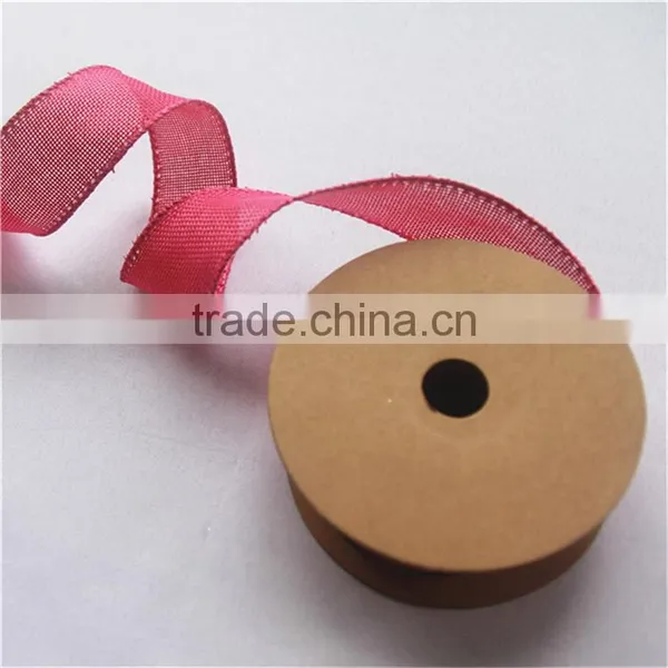 China Textile Wholesale Flax Linen Fabric for Artificial Jute Ribbon photo-2
