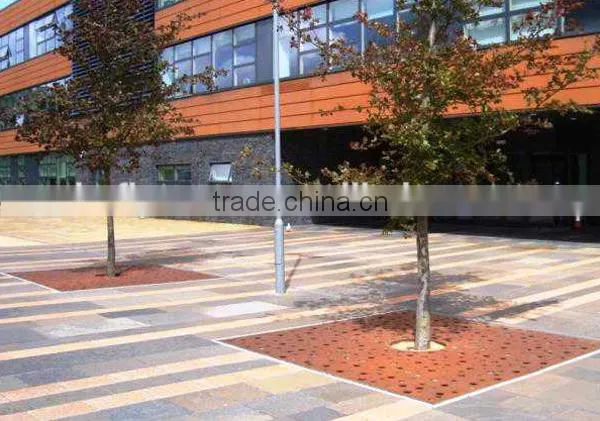 FO-9T02 Hot-selling Corten Steel Tree Perforated Strainer Tree Pool Cover photo-2