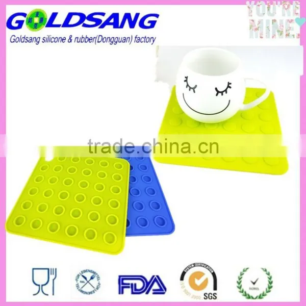 Colorful Silicone Trivet Mat Dots Hot Pads Kitchen Dish Pot Stand Holder photo-3