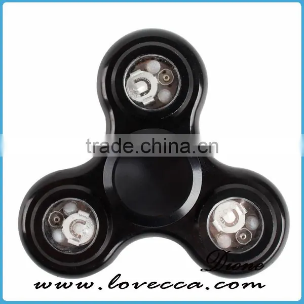 Whoesale LED Design Metal Alloy Gyro Hand Toy Crazy Finger Fidget Spinner photo-5