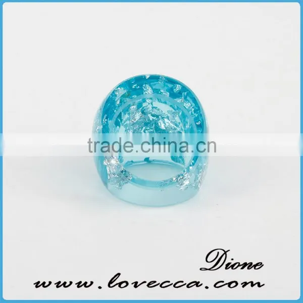 Beautiful Pressed Real Plants Flower Ring, Clear Resin Ring photo-3