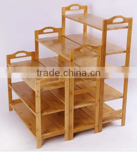 Simple Wooden Bamboo Shoe Rack photo-3