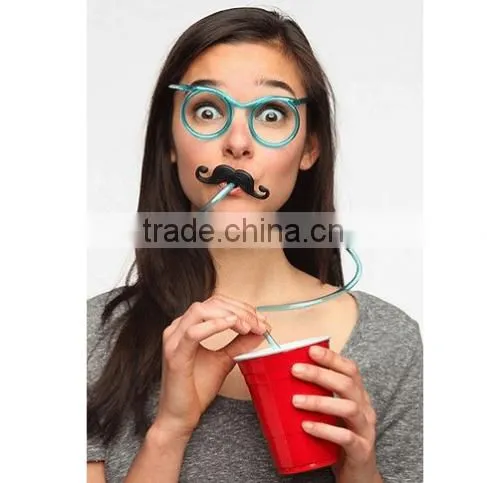 NBRSC Creative Plastic Drinking Glasses Straws for Kid Flexible Glass Straw For Drinking photo-5