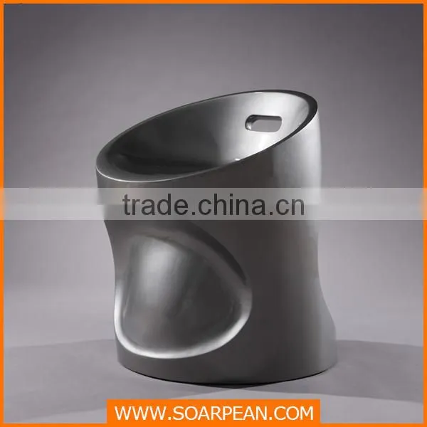 Office Furniture Office Chair Fiberglass Silver Gray Chair