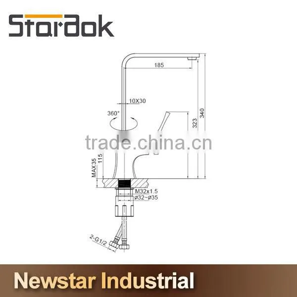 Star.aok the Faucet Kitchen Sink Faucet Water Tap Single Handle Upc Kitchen Faucet photo-6