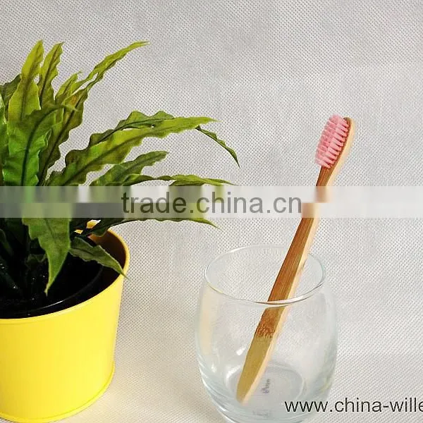 Hotel Bamboo Toothbrush, Natural Bamboo Handle Toothbrush photo-4