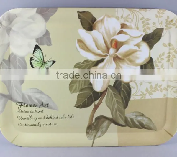 Beauty Flower Melamine Trays photo-3