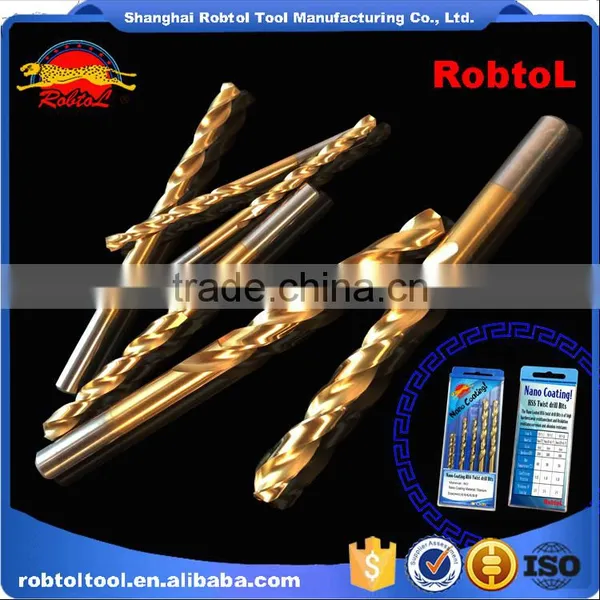 6pcs Nano Titanium Coating Straight Shank Hss Twist Drill Bits Cobalt Fully Ground Bright Finish Drilling Metal Forged Alloy photo-5