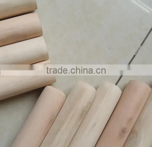 Italian Screw Natural Wooden Broom Handle photo-2
