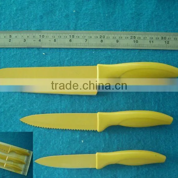 Multicolor Non-stick Stainless Steel Kitchen Knives