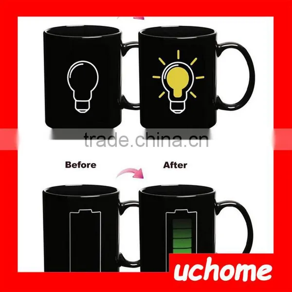 UCHOME Factory Direct Wholesale Monday Mug / Magic Color Changing Coffee Mugs photo-4