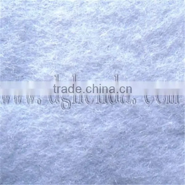 White 0.8mm GradeB PET Needle Punch Non-woven Fabric photo-2