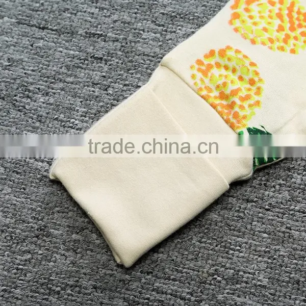 Hot Sale 100% Cotton Pineapple Pattern Onesie Kids Newborn Pajama Romper photo-6