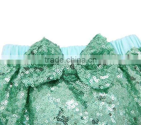 2016 Manfactory Boutique Baby Sequin Bloomer With Bow photo-4