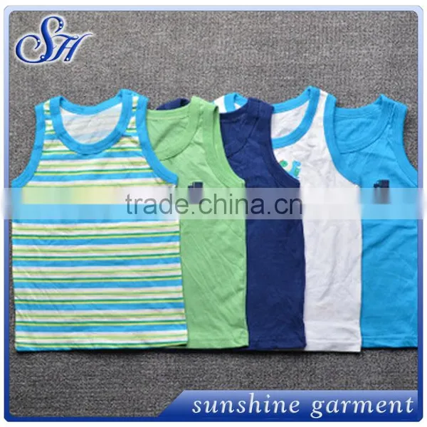 YS0153 Hot Sale Color Stripe Plastic Kids T-shirt photo-3