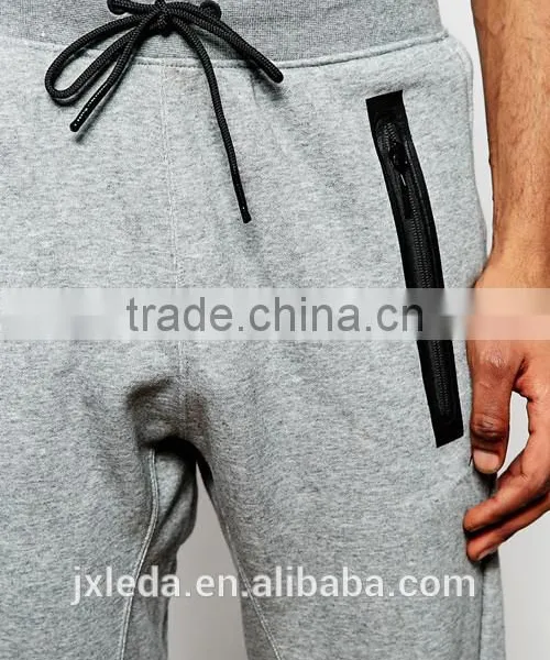 Wholesale Mens Grey Blank Slim Fit Sweat Pants, Jogger Trousers/joggers Custom photo-3