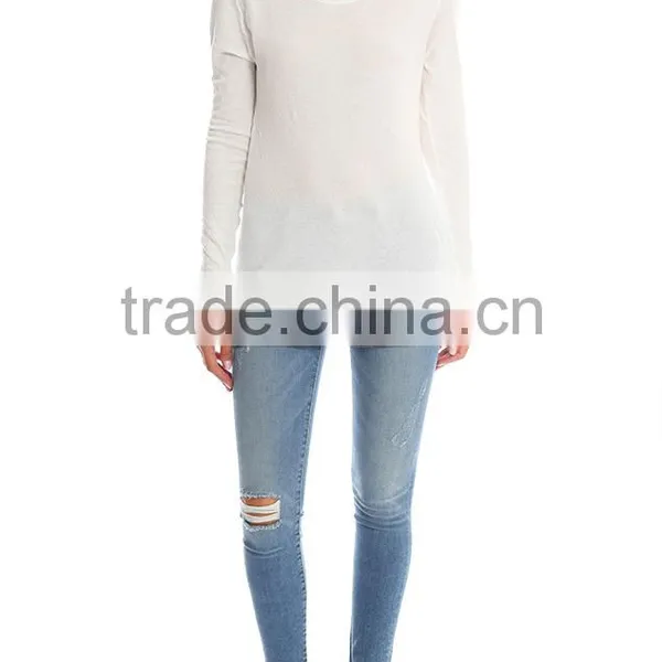 2016 Name Brand Ripped Girl Jeans for Custom With Your Logo photo-3