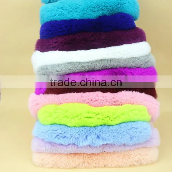100% Real Dye Rex Rabbit Skin / Rex Rabbit Fur Skin Pelt For Clothes Tp14 photo-5