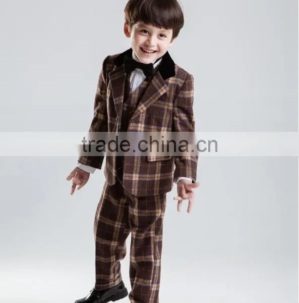 Handsome Fashion Woolen Material High Quality Boy Suit photo-5
