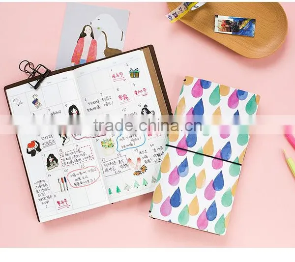 Soft Faux Leather Cover Planner Refillable Text Journal Dairy Planner Customizable Notebook With Band photo-6