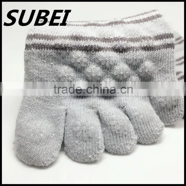 Five Fingers and Toes Cotton Non-slip Yoga Socks photo-5