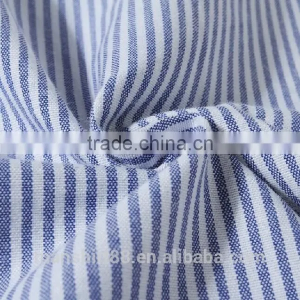 2017 Double Collar Contrast Color Striped Men Oxford Shirts photo-4