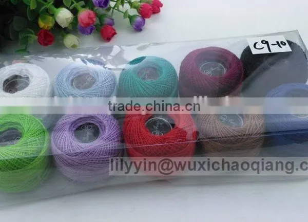 High Strengh Fancy Knitting Yarn for Scarf,fancy Polyester Cotton Blend Yarn photo-6