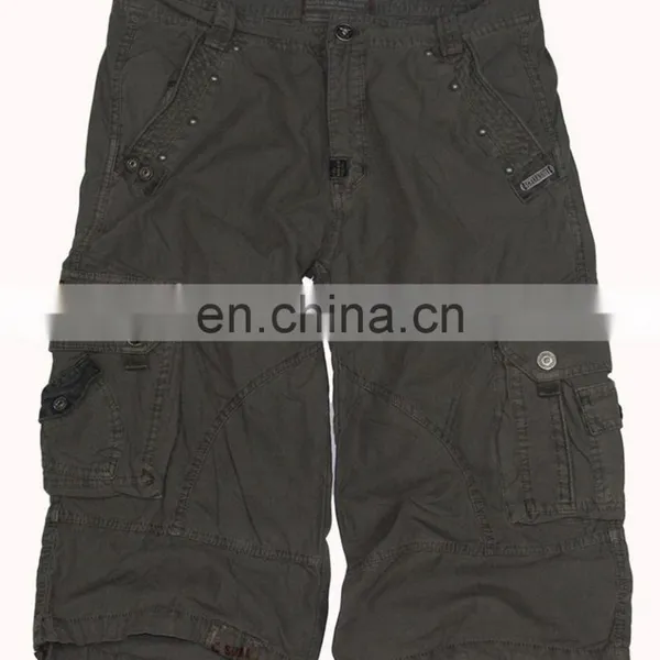 The Top Design Mens Short Garment Dye Pants for Man