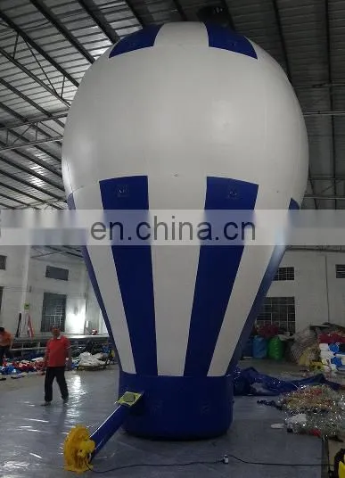 Cheap Giant Advertising Inflatable Rooftop Blue Ground Balloon photo-3