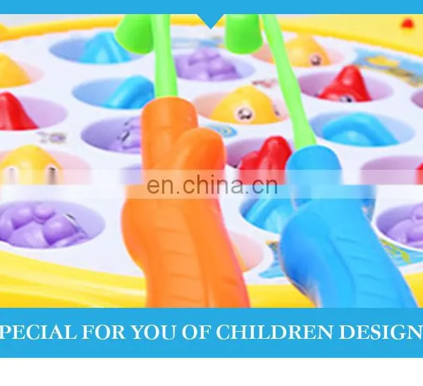 Hot Selling 2017 Electric Magnetic Battery Operated Fishing Game Baby Toy With Music photo-3