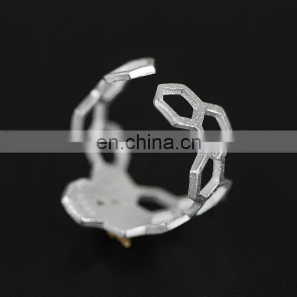 Yiwu Wholesale Hot Sale Metal Open Bee Hive Ring Finger Girls for Birthday Gift photo-2