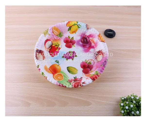 TX0319 PLASTIC LARGE SIZE ROUND PLATE CHEAP PLATE FOOD PLATE photo-4