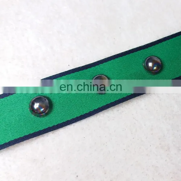Beaded Grosgrain Ribbon With Plastic Rivet for Decoration photo-6